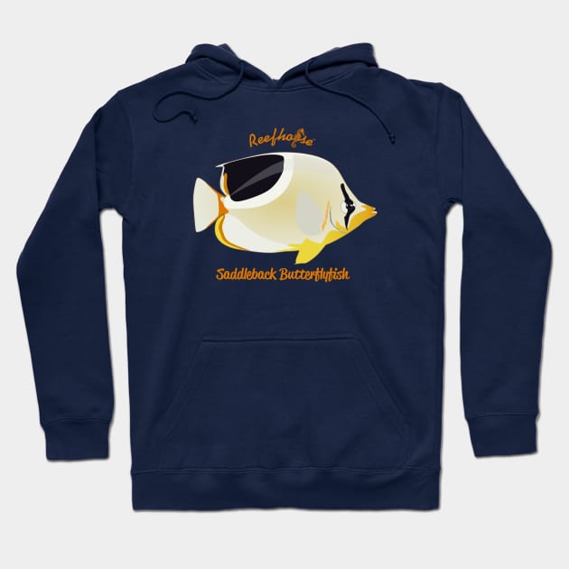 Saddleback Butterflyfish Hoodie by Reefhorse